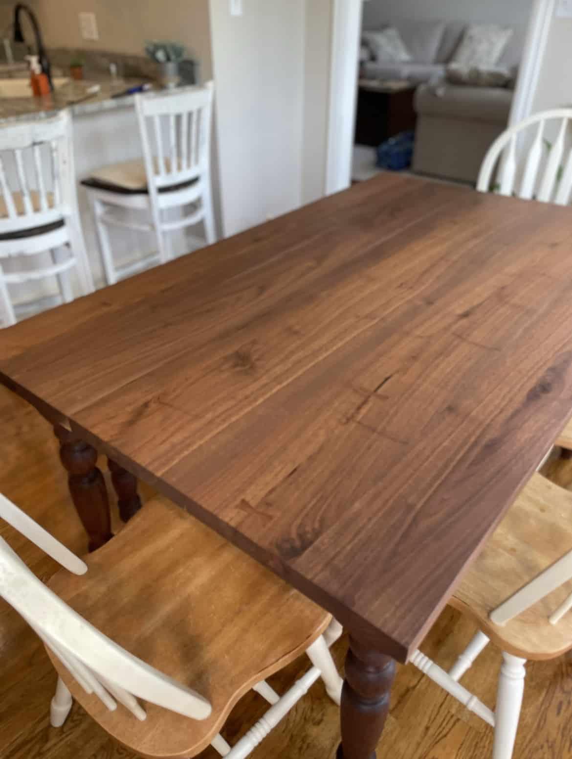Handmade Farmhouse dining table and bench