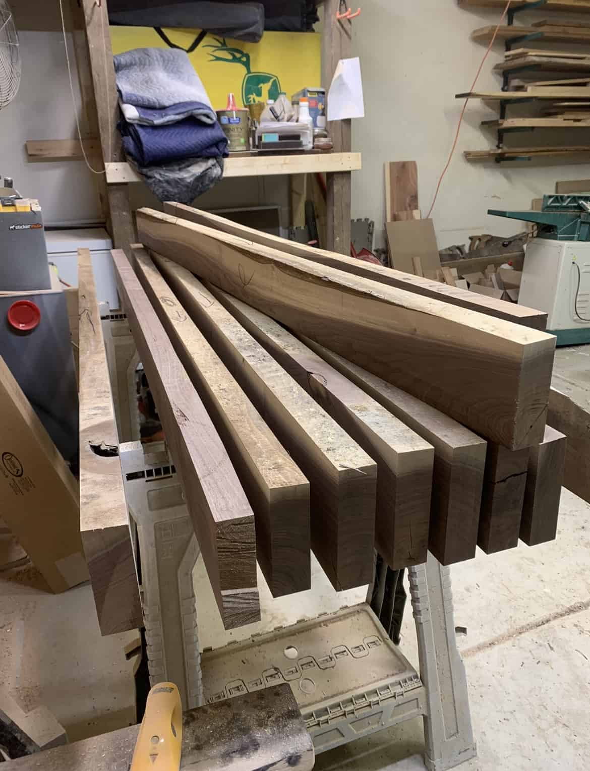Milled Walnut Wood