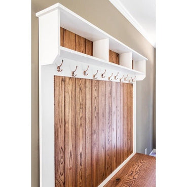 Hall Tree with Bench handmade by Craftsmen in Kentucky. - Clines Crafted Woodworking LLC