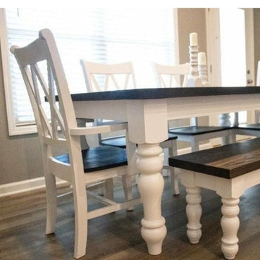 Farmhouse Dining Chair - Clines Crafted Woodworking LLC