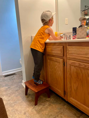 Classic Children's Stool - Clines Crafted Woodworking LLC