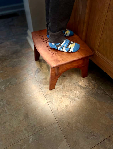 Classic Children's Stool - Clines Crafted Woodworking LLC