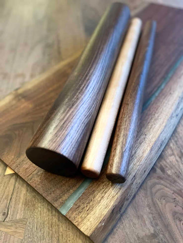 Handmade Oversized Rolling Pin in Oak, Maple, Walnut, and Cherry | Clines Crafted Woodworking, Georgetown, KY - Clines Crafted Woodworking LLC