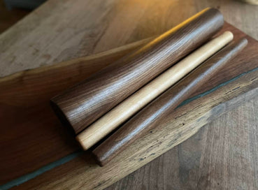 Handmade Oversized Rolling Pin in Oak, Maple, Walnut, and Cherry