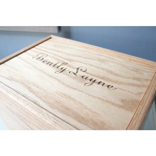 Personalized Keepsake Memory Box | Large | Personalized - Clines Crafted Woodworking LLC