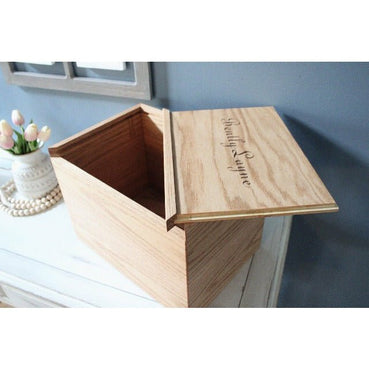 Personalized Keepsake Memory Box | Large | Personalized - Clines Crafted Woodworking LLC