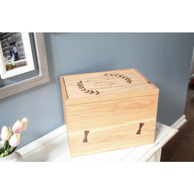 Personalized Keepsake Memory Box | Large | Personalized - Clines Crafted Woodworking LLC