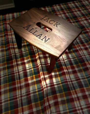 Classic Children's Stool - Clines Crafted Woodworking LLC