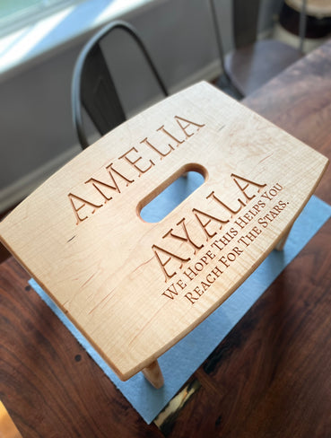 Classic Children's Stool - Clines Crafted Woodworking LLC