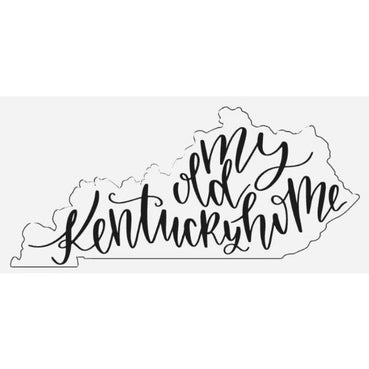 My Old Kentucky Home Sign - Handcrafted Wooden Cutout - Clines Crafted Woodworking LLC