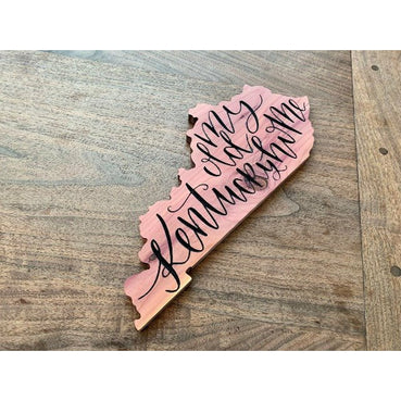 My Old Kentucky Home Sign - Handcrafted Wooden Cutout - Clines Crafted Woodworking LLC