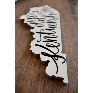 My Old Kentucky Home Sign - Handcrafted Wooden Cutout - Clines Crafted Woodworking LLC