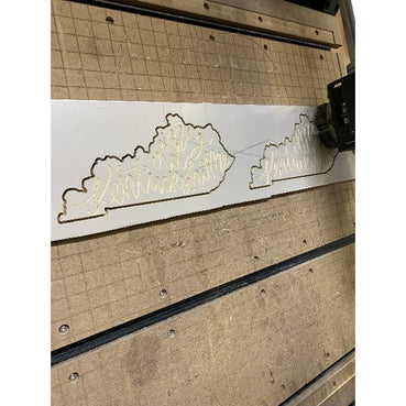 My Old Kentucky Home Sign - Handcrafted Wooden Cutout - Clines Crafted Woodworking LLC