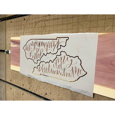 My Old Kentucky Home Sign - Handcrafted Wooden Cutout - Clines Crafted Woodworking LLC