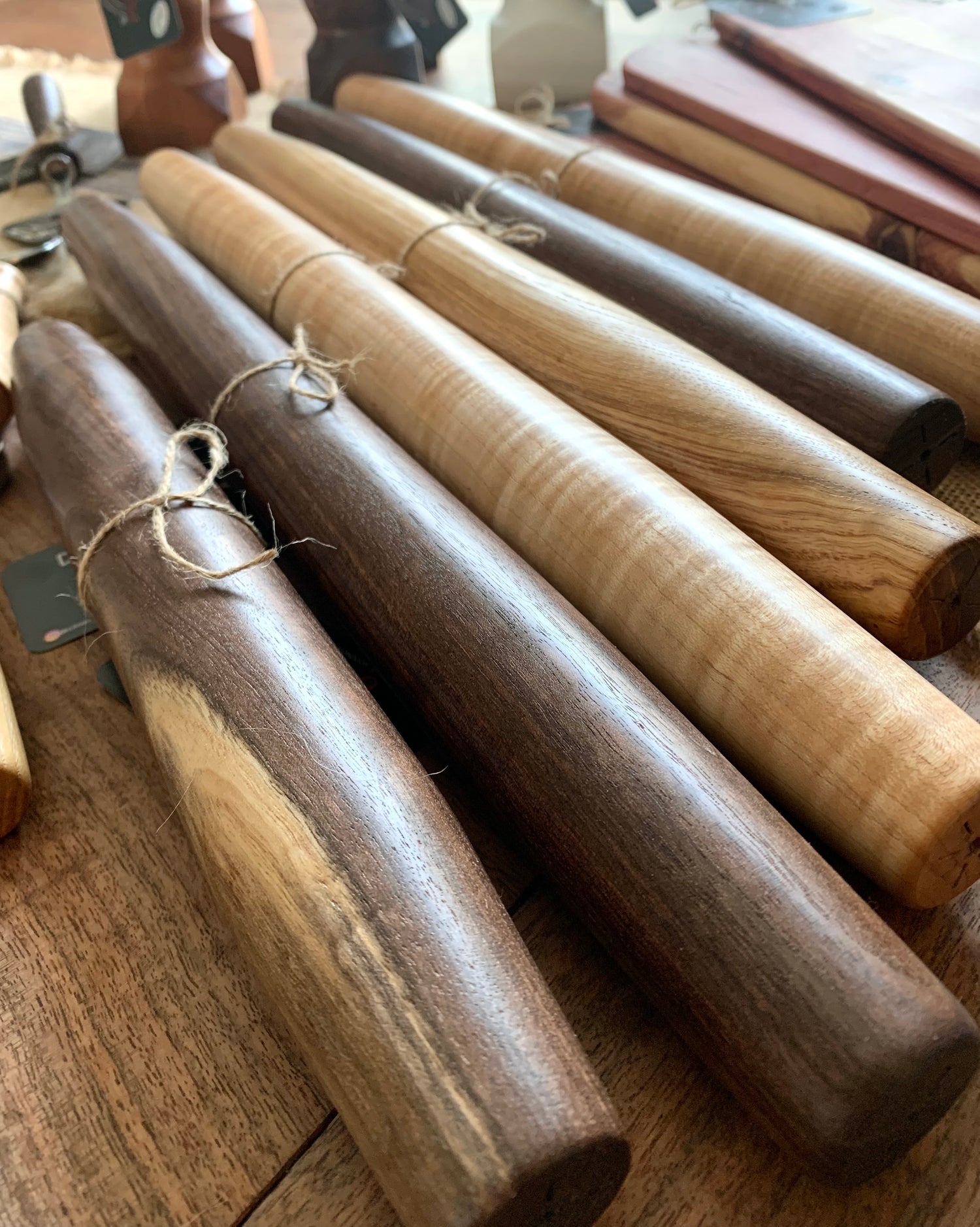 Handcrafted tapered french Rolling Pin by Clines Crafted Woodworking LLC 