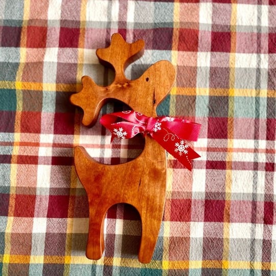 Wooden Reindeer | Wooden Christmas Decor - Clines Crafted Woodworking LLC