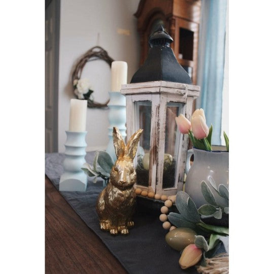 CCW Easter Candlestick Robin Egg Blue for Pillar Candle 