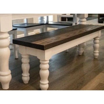 Farmhouse Bench handmade by Craftsmen just for you. - Clines Crafted Woodworking LLC