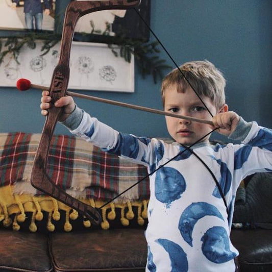 Wooden Bow and Arrow Set for Kids - Clines Crafted Woodworking LLC