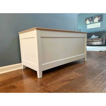 Handcrafted Blanket Chest with Cedar Bottom and Soft Close Lid Options - Clines Crafted Woodworking LLC
