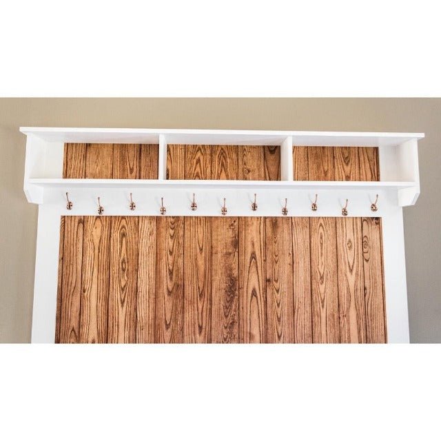Hall Tree with Bench handmade by Craftsmen in Kentucky. - Clines Crafted Woodworking LLC