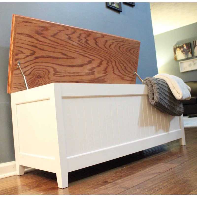 Handcrafted Blanket Chest with Cedar Bottom and Soft Close Lid Options - Clines Crafted Woodworking LLC