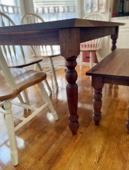 Farmhouse Dining table | Custom sizes and finish - Clines Crafted Woodworking LLC