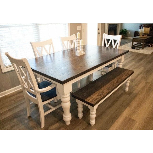 Farmhouse Bench handmade by Craftsmen just for you. - Clines Crafted Woodworking LLC