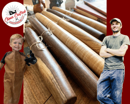 Tapered French Rolling Pin - Clines Crafted Woodworking LLC