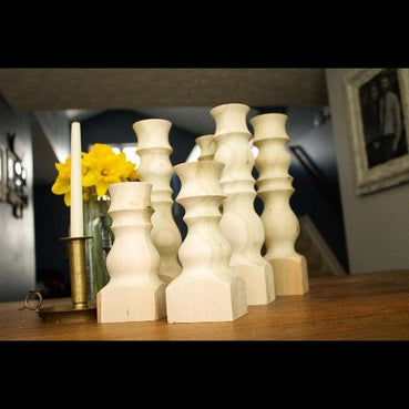 Handmade Wooden Candlesticks - Perfect for Pillar Candles | Clines Crafted Woodworking - Clines Crafted Woodworking LLC