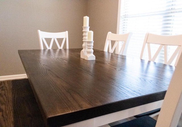 Farmhouse Dining table | Custom sizes and finish - Clines Crafted Woodworking LLC