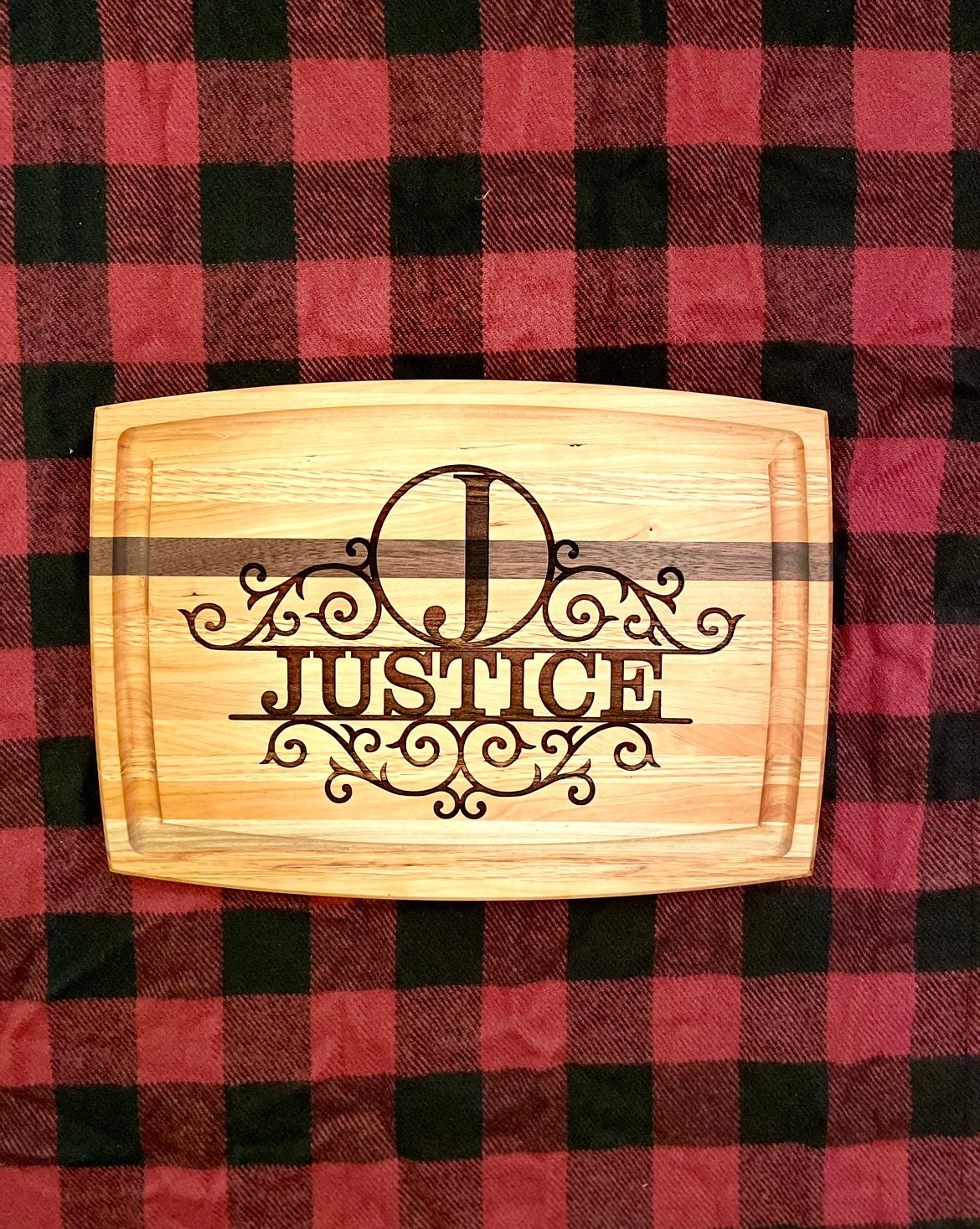 Handmade Hardwood Cutting Board - Personalized - Clines Crafted Woodworking LLC