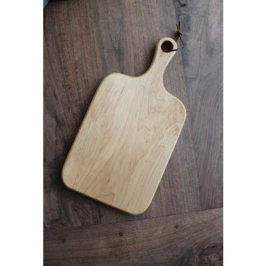 Personalized Maple wood Charcuterie board With handle - Clines Crafted Woodworking LLC