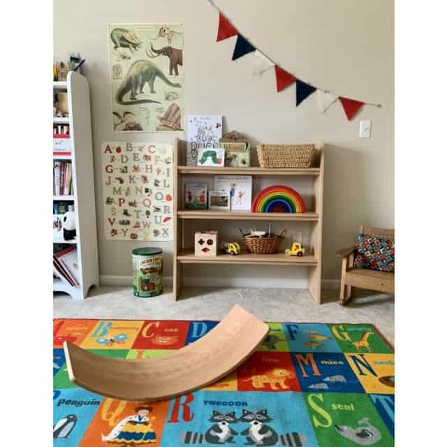 Montessori Book shelf - Clines Crafted Woodworking LLC