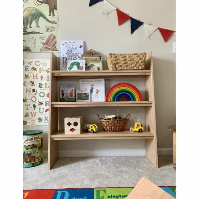 Montessori Book shelf - Clines Crafted Woodworking LLC