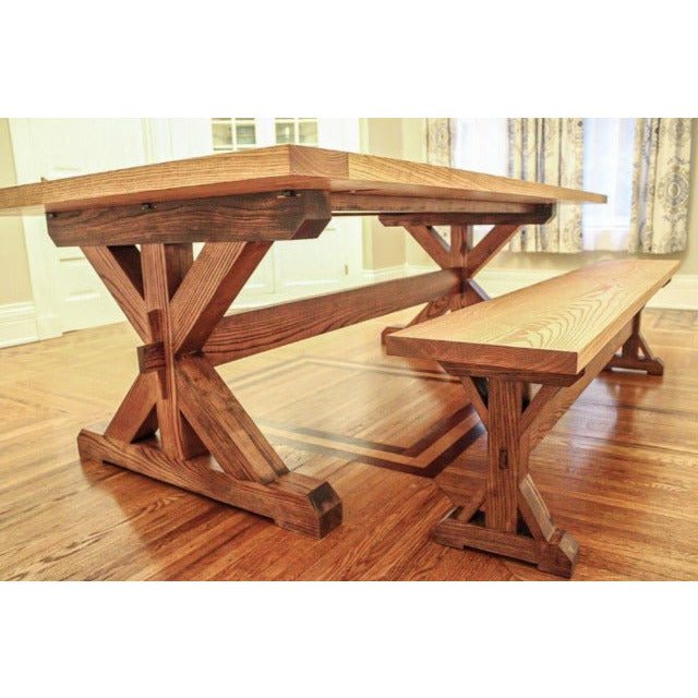 Copy2 of Trestle Dining Table Craftsmen made in Georgetown Kentucky. - Clines Crafted Woodworking LLC