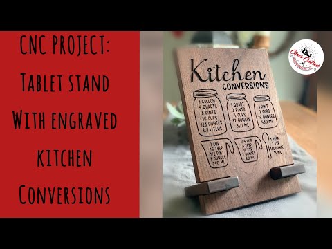 How we make our tablet stand with kitchen conversions