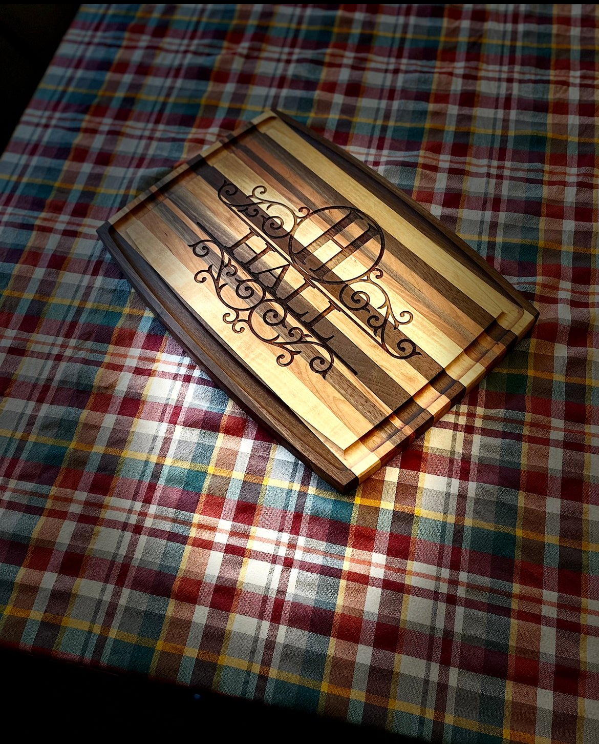 Handmade Hardwood Cutting Board - Personalized - Clines Crafted Woodworking LLC
